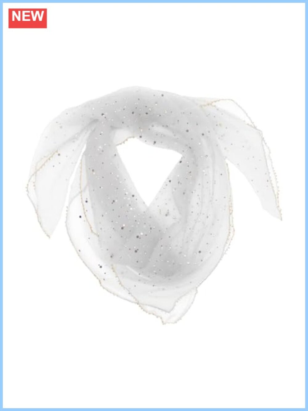 Sequin Head Scarf Large Sparkle Square Bandana Hair Wrap
